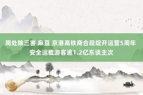 周处除三害 麻豆 京港高铁商合段绽开运营5周年 安全运载游客逾1.2亿东谈主次