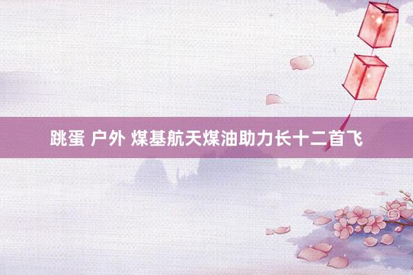 跳蛋 户外 煤基航天煤油助力长十二首飞