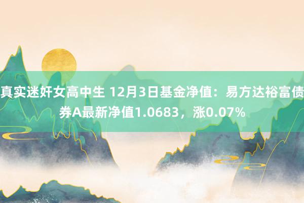 真实迷奸女高中生 12月3日基金净值：易方达裕富债券A最新净值1.0683，涨0.07%