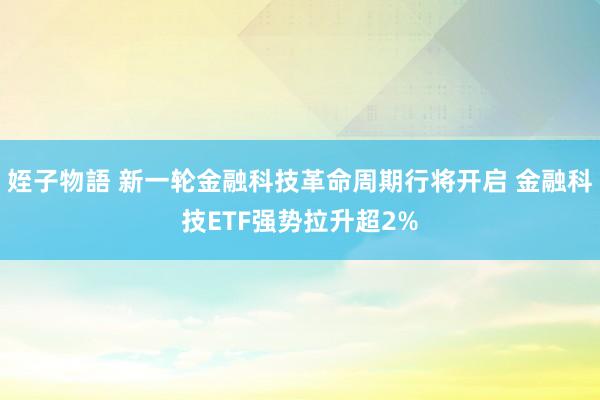 姪子物語 新一轮金融科技革命周期行将开启 金融科技ETF强势拉升超2%