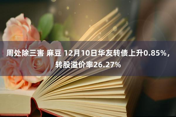 周处除三害 麻豆 12月10日华友转债上升0.85%，转股溢价率26.27%