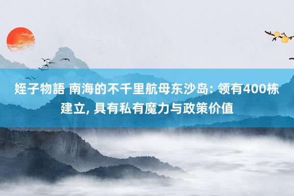 姪子物語 南海的不千里航母东沙岛: 领有400栋建立， 具有私有魔力与政策价值