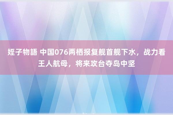姪子物語 中国076两栖报复舰首舰下水，战力看王人航母，将来攻台夺岛中坚