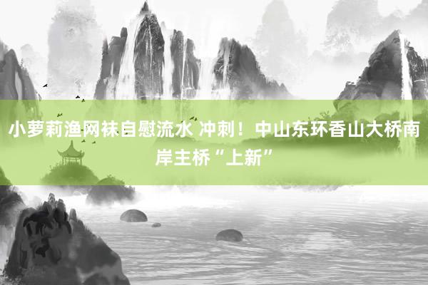 小萝莉渔网袜自慰流水 冲刺！中山东环香山大桥南岸主桥“上新”