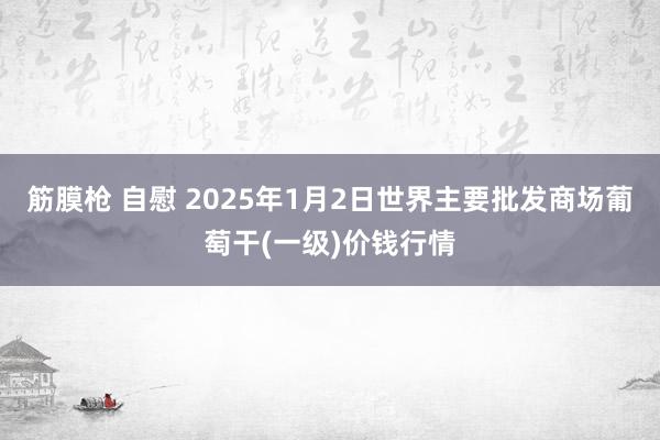 筋膜枪 自慰 2025年1月2日世界主要批发商场葡萄干(一级)价钱行情