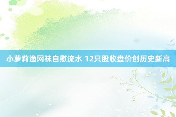 小萝莉渔网袜自慰流水 12只股收盘价创历史新高