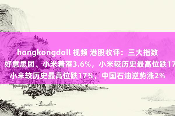 hongkongdoll 视频 港股收评：三大指数皆挫，中资券商股领跌，好意思团、小米着落3.6%，小米较历史最高位跌17%，中国石油逆势涨2%