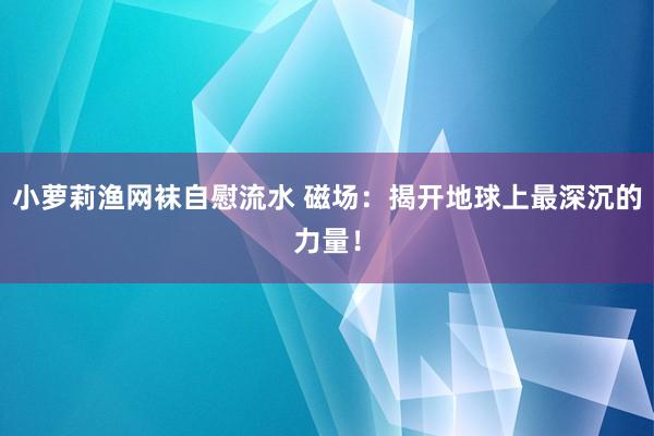 小萝莉渔网袜自慰流水 磁场：揭开地球上最深沉的力量！